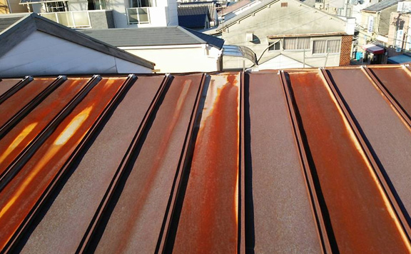 屋根遮熱塗装工事の事例